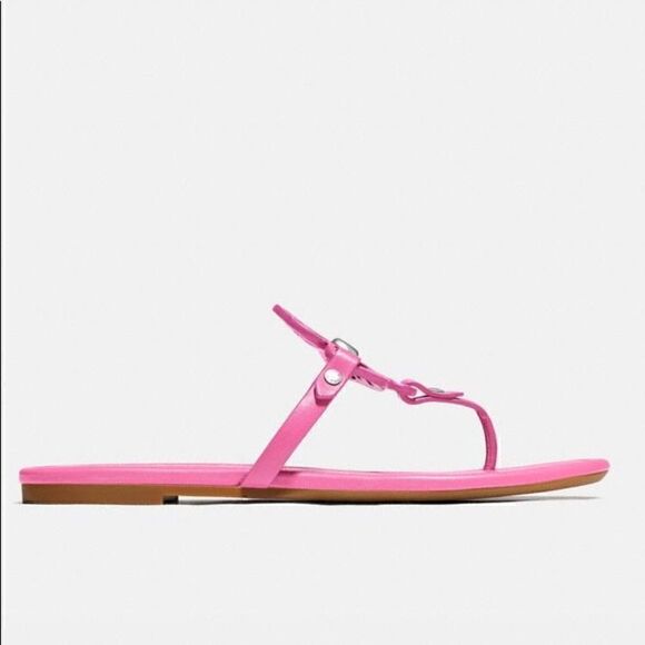 9 COACH JULIA SANDALS In color Petunia Pink nib - Picture 5 of 11